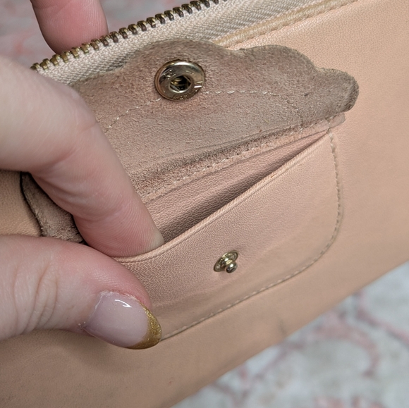 See By Chloé Pink Leather Zip Up Wallet With Mini Pocket Nide - Picture 4 of 11